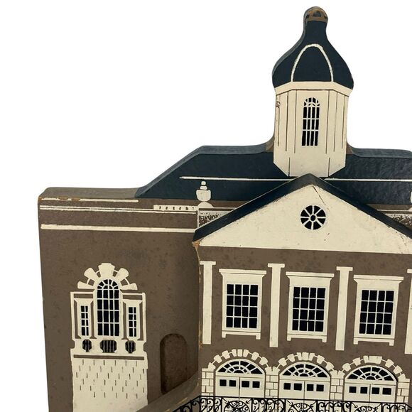 The Old Exchange Building Charleston South Carolina Signed Wood Shelf Sitter - Picture 3 of 14